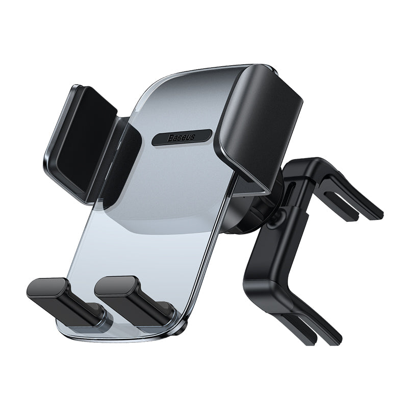 Tri Charge Co car phone mount air vent holder for 4.7"–6.7" smartphones, easy clamp design for secure use.