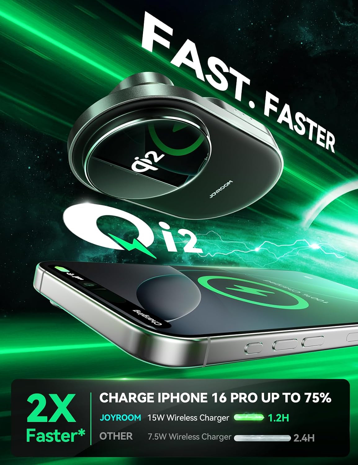 Qi2 3 in 1 Wireless Charging Station, 15W Fast Wireless Charger Stand for Iphone 16/15/14/13, Apple Watch, Airpods, Magnetic Foldable for Magsafe Charger for Multiple Devices (With 30W Adapter)