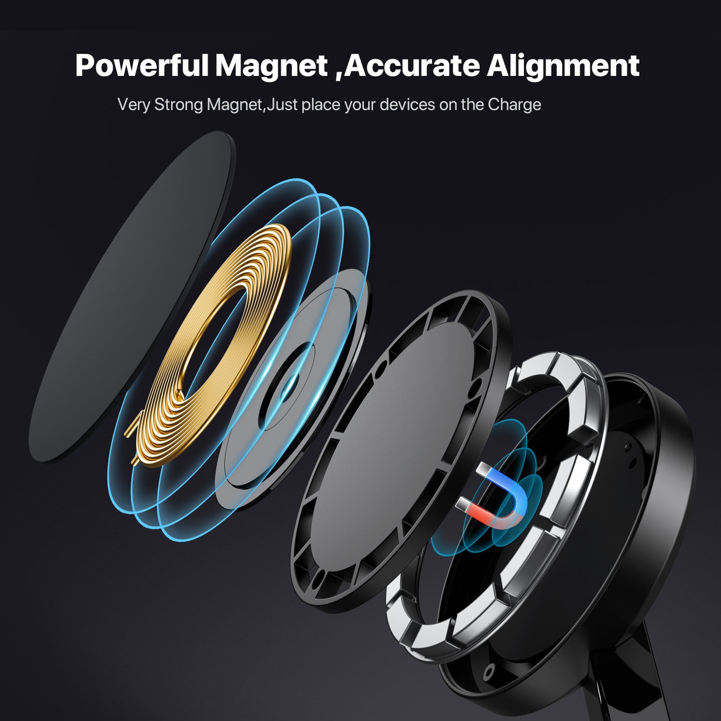 Three-In-One Magnetic Wireless Charger Small Night Lamp Function