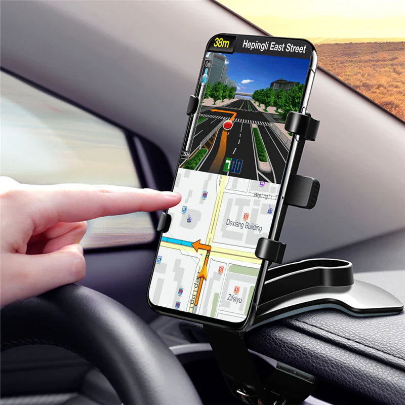 3 in 1 Car Phone Holder Dashboard Rearview Mirror Mobile Phone GPS Navigation Bracket Adjustable Auto Phone Holder for Iphone 13