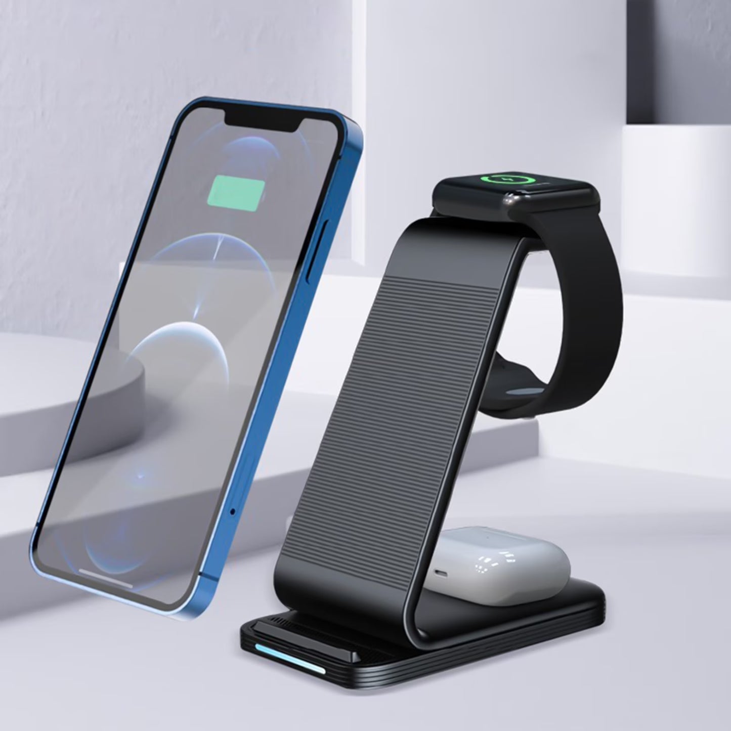 Wireless Charging Station,Charger Station,Charging Stand,Charging Stations for Multiple Devices at Once,Desk Magnetic Fast Charger for Watch Phone
