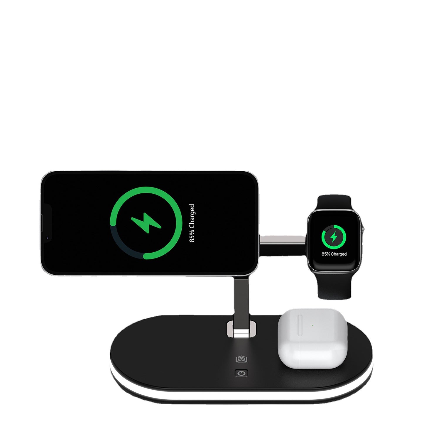 Three-In-One Magnetic Wireless Charger Small Night Lamp Function