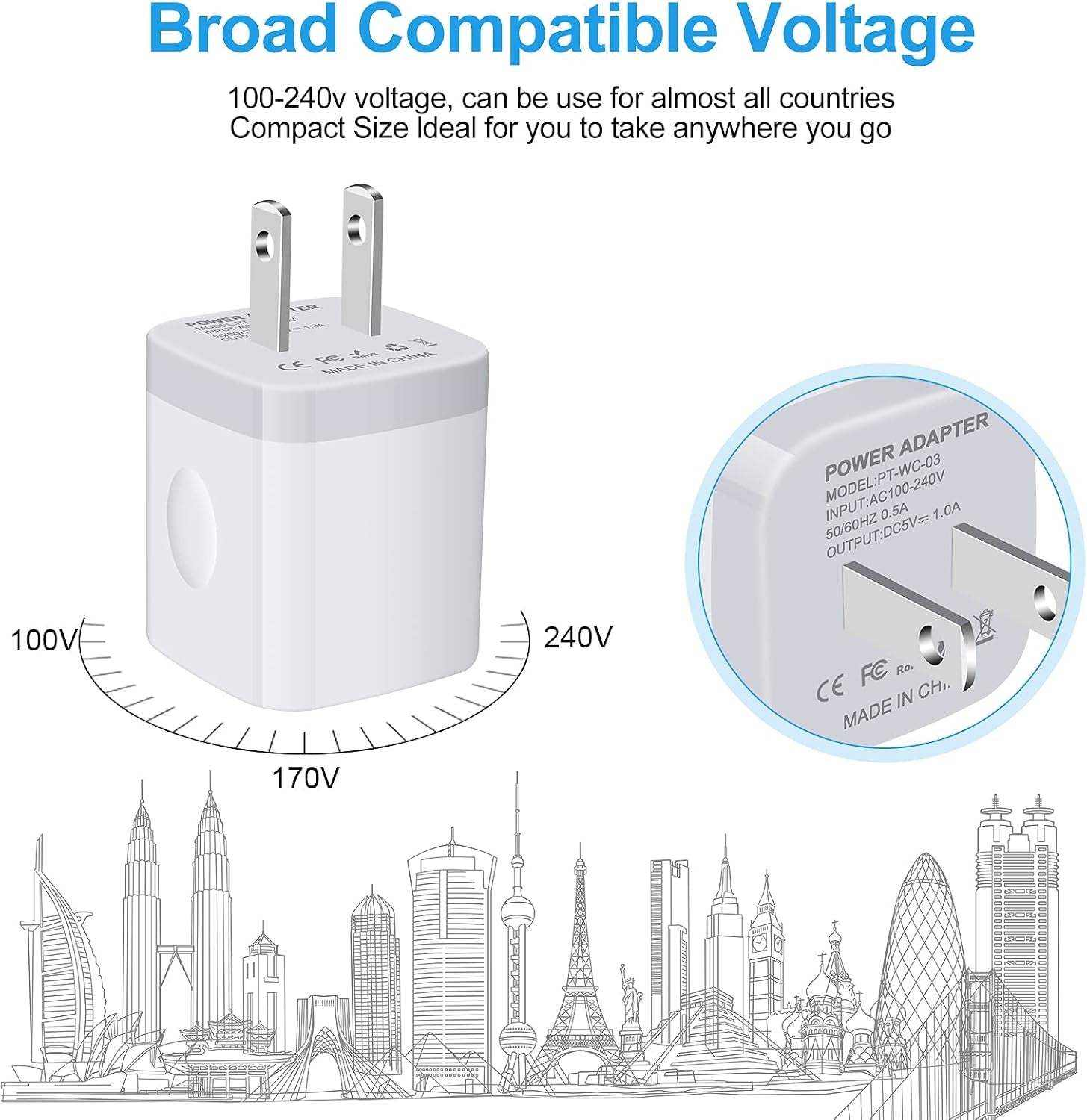 One Port Wall Charger,2 Pack 5V 1A Single Port USB Charging Block Cube Compatible for Iphone 17E Pro Max Air 16E 16 15 14 13 12 11 XR XS Max 8/7/6Se/5S,Samsung S25 Ultra S24 S23 S22 S10,Google,Lg, HTC