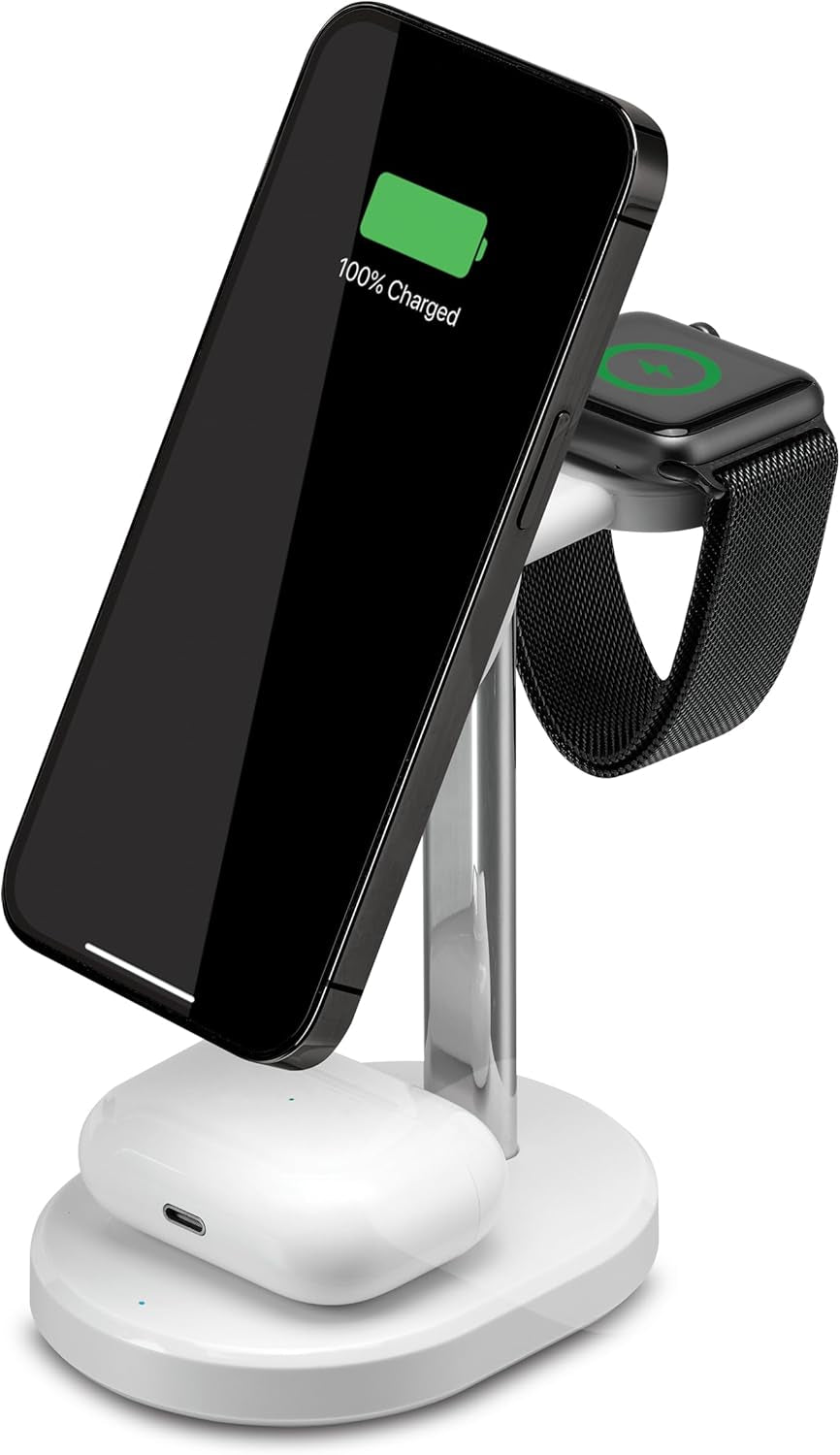 3-In-1 Wireless Charging Stand, IACQ295W